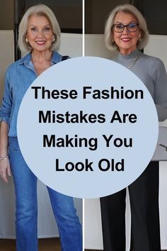 Fashion Mistakes Woman, Short Hair Over 60, Looks Street Style