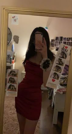 Dark Red Formal Dress Short, Nessa Barrett Mirror Pics, 18th Birthday Dress, Latina Outfits, Birthday Outfits, Celebrity Kids, Selfie Ideas Instagram