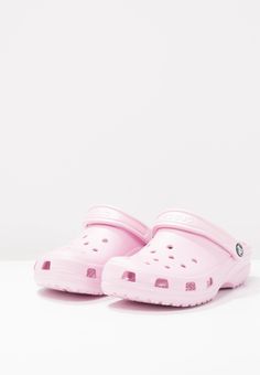 Crocs CLASSIC - Mules - mottled light pink Pink Crocs, Shoes For School, Mode Zara, Classic Slippers, Cute Nike Shoes, Pink Girly Things, Hype Shoes