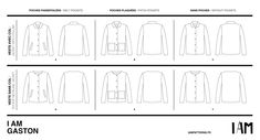 the pattern for an unisex men's jacket