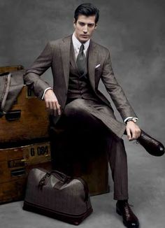 Zegna Suit, Style Gentleman, A Man In A Suit, Man In A Suit, Mens Attire, Sharp Dressed Man, Suit Style, Ermenegildo Zegna, Well Dressed Men