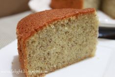 a piece of cake sitting on top of a white plate