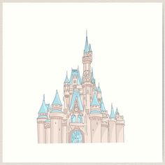 Lightly textured 100% cotton paper. Gallery quality vibrant prints with white border for easy framing. Multiple standard sizes offered. Additional sizes are available. the magical disney castle, designed on procreate Disney Castle Art, Disney Castle Silhouette, Grad 2025, Vintage Disney Art, Disney World Castle, Disney Wall Art, Castle Painting, Disneyland Castle, Disney Wall