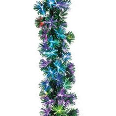 an artificial christmas tree with multicolored lights