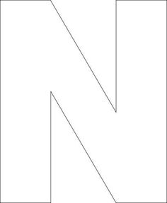 the letter n is made up of two lines and one line has been cut out