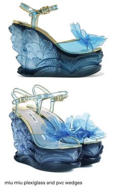 Casual Fairytale Outfit, Mermaid Aesthetic Dress, Water Heels, Mythical Outfits, Mermaid Inspired Outfits, Ocean Shoes, Funky Heels, Whimsical Mermaid, Mermaid Shoes