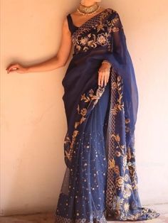 Fancy Saree For Engagement, Sari Wedding Guest, Wedding Guest Saree, Mina Hasan, Saree Style, Saree Embroidery