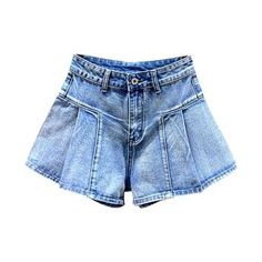 Bring your trendy game to the next level with the 2023 Summer Collection's plaited legs color denim shorts. y2k style! These mid-waist shorts are stylishly crafted with wide-legs. a zipper and button closure. and a modern y2k design that's sure to make a statement.Distinctive Features: Y2K Style: These pleated legs jeans bring the nostalgia of the 2000s with a modern twist. Make a fashion statement at any occasion with this eye-catching y2k design. Colorful Denim: These shorts are crafted from p Trendy Bottoms With Built-in Shorts, Y2k Bottoms With Built-in Shorts, Y2k Bottoms With Built-in Shorts For Summer, Trendy High-waisted Jean Shorts With Pockets, Y2k High Waist Denim Jean Shorts, Y2k Style Denim Bottoms For Summer, Y2k High Waist Denim Shorts, Y2k Jean Shorts With Built-in Shorts For Summer, Y2k Style Shorts With Pockets For Summer