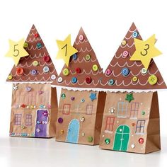 Church Christmas Decor, Christmas Decor Ideas 2023, Brown Paper Bags, Christmas Art Projects, Christmas Kindergarten, Christmas Arts And Crafts, Christmas School, Winter Crafts For Kids, Preschool Christmas