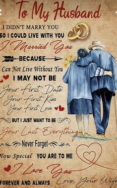 to my husband i didn't marry you so could live with you poster print