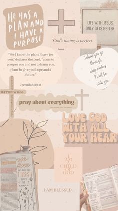 a collage with words and pictures about the bible's purpose in this image