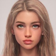 a close up of a doll with blonde hair