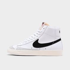 Women's Nike Blazer Mid '77 Casual Shoes| Finish Line Nike Blazers Mid 77's, Nike Blazer Women, Groovy 70s, Nike Blazer Mid 77, Nike Blazer Mid, Nike Blazers Mid, Trail Blazers, Cute Nikes, Blazer Mid