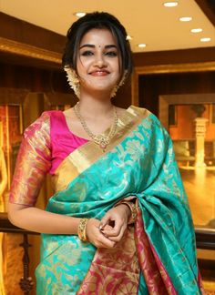 South Indian Wedding Hairstyles, Designer Silk Saree, Anupama Parameswaran, Designer Silk Sarees, Indian Saree Blouse, Indian Saree Blouses Designs