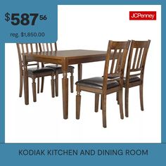 the kodiak kitchen and dining room table is $ 697