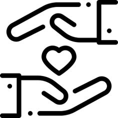 two hands are touching each other with heart shapes in the middle, and one hand is holding