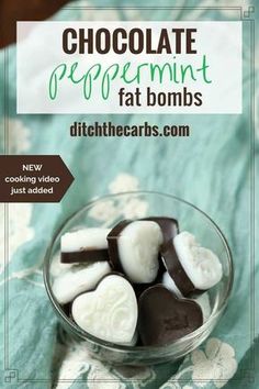 Peppermint fat bombs are the perfect antidote for sweet cravings, but without the sugar. And the magic secret? They will actually keep you full. | ditchthecarbs.com Weight Watcher Desserts, Paleo Snack, Dessert Mousse, Low Carb Sweets, Sweet Cravings