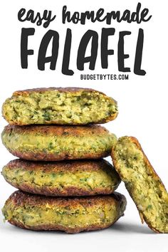 the best easy homemade falafel recipe is made with zucchini and pesto