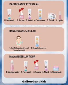 Urutan Memakai Skincare, Cara Glow Up, Pigeon Skincare, Basic Skincare Routine, Pigeon Teens, Teen Skincare, Skin Care Routine Order