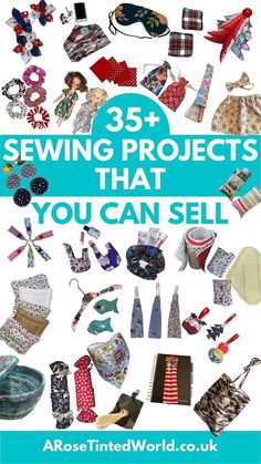 the cover of 35 sewing projects that you can sell