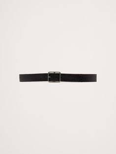 A belt with character, this versatile belt is crafted from beautiful leather that has an already-loved patina.  Width: 1. 75" Leather Belt, Banana Republic, Patina, Mens Accessories, Buckle, Man Shop, Square, Leather, Women Shopping