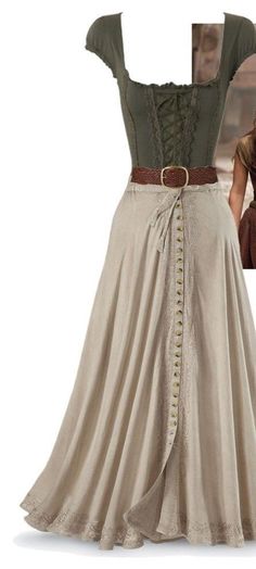 Ren Faire Outfits, Fair Outfits, Mode Hippie, Old Fashion Dresses, Medieval Dress, Fantasy Dress, Fantasy Fashion, Mode Vintage, Looks Vintage