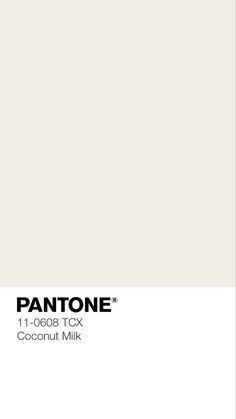 pantone's white paint is shown in this image