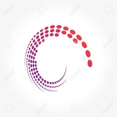 the letter c is made up of circles and dots on a white background stock photo