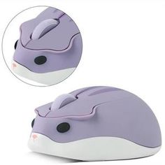 an image of a purple mouse on white background