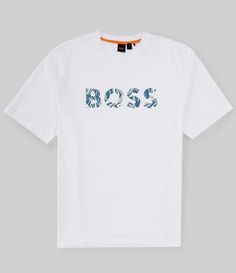 From Hugo Boss Big & Tall&#x2C; this t-shirt features:Crew necklineShort sleevesPrinted "Boss" logo on the frontStraight hemPullover constructionCottonMachine wash/tumble dryImported. Hugo Boss T Shirt, Boss Logo, Boss T Shirt, Dillard's, Big & Tall, Hugo Boss, Tee Shirts, T Shirt, Quick Saves