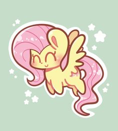 a little pony with pink hair is flying through the air and has her eyes closed