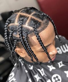 Singles Hairstyles Braids Men, Plaits Box Braids Men, Men’s Braided Plaits, Men’s Plaits, Men Single Braids, Men Plaits Hairstyles, Singles Hairstyles Braids, Plat Braids, Man Braids Hairstyles