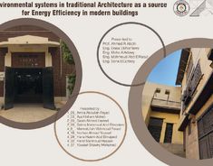 an advertisement for the environmental systems in traditional architecture as a source for energy efficiency in modern buildings