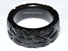 Buyers will receive 1 piece natural black obsidian carved band / obsidian made ring band. This item is so beautiful and made with natural gemstone .you will really love it. Product - Natural Black Obsidian Carved Band Gemstone - Obsidian Quantity - 1 Piece 100% Natural Gemstone Note - Please choose your ring size from the variation drop down menu. If you want our product in more quantity then please feel free to contact us we can make you provide as much as quantity as you want as we have our own manufacturing unit Black Obsidian Ring, Obsidian Ring, Black Obsidian, Ring Band, Monster High, Arm Band, Band Rings, Natural Gemstones, 1 Piece