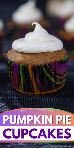 Try this Pumpkin Pie Cupcakes recipe for a delicious fall treat! These moist cupcakes are topped with sweetened whipped cream. Perfect for delicious fall recipes, easy pumpkin recipes, simple Halloween desserts, and easy Thanksgiving desserts. Your guests will rave about them! Impressive Thanksgiving Desserts, Pumpkin Pie Cupcakes Recipe, Pumpkin Pie Cupcakes, Halloween Food Desserts, Pie Cupcakes, Pumpkin Recipes Easy, Thanksgiving Desserts Easy, Best Thanksgiving Recipes, Yummy Fall Recipes