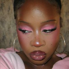 Pink Editorial, Glamour Makeup Looks, Artsy Makeup, Wedding Guest Makeup, Candy Makeup, Makeup For Black Skin, Unique Makeup, Dope Makeup, Makeup Eye Looks