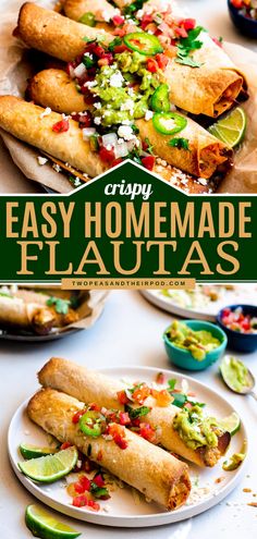 Flautas Crispy Chicken Flautas, Best Flautas Recipe, Easy Chicken Flautas Air Fryer, Flour Tortilla Flauta, Ground Chicken Flautas, Corn Tortilla Flautas, Breakfast Flautas Recipe, Homemade Chicken Flautas, Air Fried Flautas