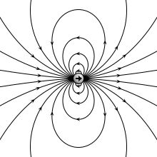 an abstract black and white image with circles in the center, surrounded by lines that appear to be intersecting