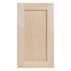 a wooden door with no glass in the front and side panels on the back,