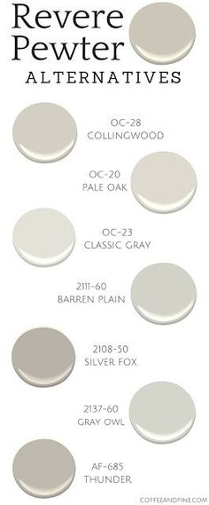 the different shades of paint that are used in this painting project, including white and gray