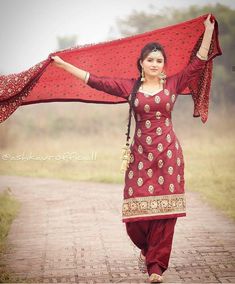 Red Salwar Kameez, Vivek Singh, Punjabi Fashion, Punjabi Dress, Suits Design, Punjabi Suit, Indian Designer Outfits