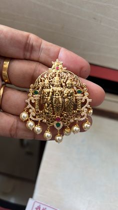 16 gms Vaddanam Designs, Pearl Jewelry Design, Bridal Blouse, Gold Locket, 18k Gold Jewelry, Jewelry Design Earrings, Gold Necklace Designs