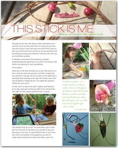 this is me magazine page with pictures of children making crafts