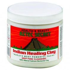 Aztec Secret Indian Healing Clay - 1 Lb Size: standard.  Color: Gray. Aztec Secret Indian Healing Clay, Detox Bath Recipe, Calcium Bentonite Clay, Indian Healing Clay, Best Face Masks, Healing Clay, Bath Recipes, Skin Care Masks, Green Tea Mask