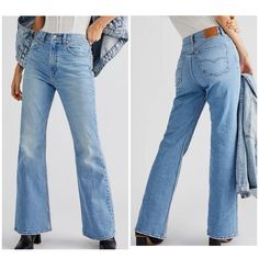 Levi’s 70’s High Rise Flare Jeans Premium Levi’s Line Size 26 New With Tags. $120 Super High Rise So Many Cute Style Possibilities Measures Approximately Laid Flat Waist 13” Back Rise 14” Inseam 34” Bell 10” 70s High Flare Levis, Levis Wide Leg Jeans, 60s Women, High Rise Flare Jeans, Levi Jeans Women, Cropped Flare Jeans, Medium Wash Jeans, Cropped Flares, Cute Style