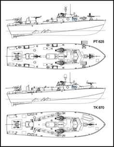 three different types of boats with the names and numbers in each boat, including one that is