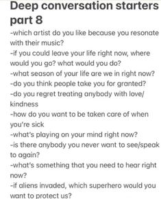 Intimate Friendship, Convo Starters, Text Conversation Starters, Deep Conversation Starters, Deep Conversation Topics, Questions To Get To Know Someone, Intimate Questions, 21 Questions, Deep Conversation