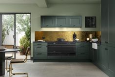 3 WAYS TO CREATE YOUR GREEN KITCHEN | System Six Kitchens Green Shaker Kitchen, Newton Abbot, Storage Solutions Bedroom, Kitchen System, V Groove, Kitchen Showroom, Life Kitchen