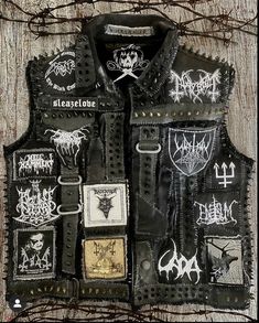 Battle Jacket Ideas Metal, 80s Rock Outfit, Punk Diy