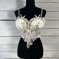 Size 34 B (Bin 3) Sabrina Style, Bra Ideas, Beaded Bra, Girly Clothes, Mermaid Bra, Outfit References, Future Life, Girly Outfits, Blue And Silver